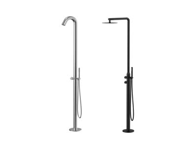 Minimalist Outdoor Shower Faucet